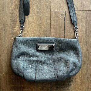 Marc Jacobs Charcoal Leather Shoulder Bag